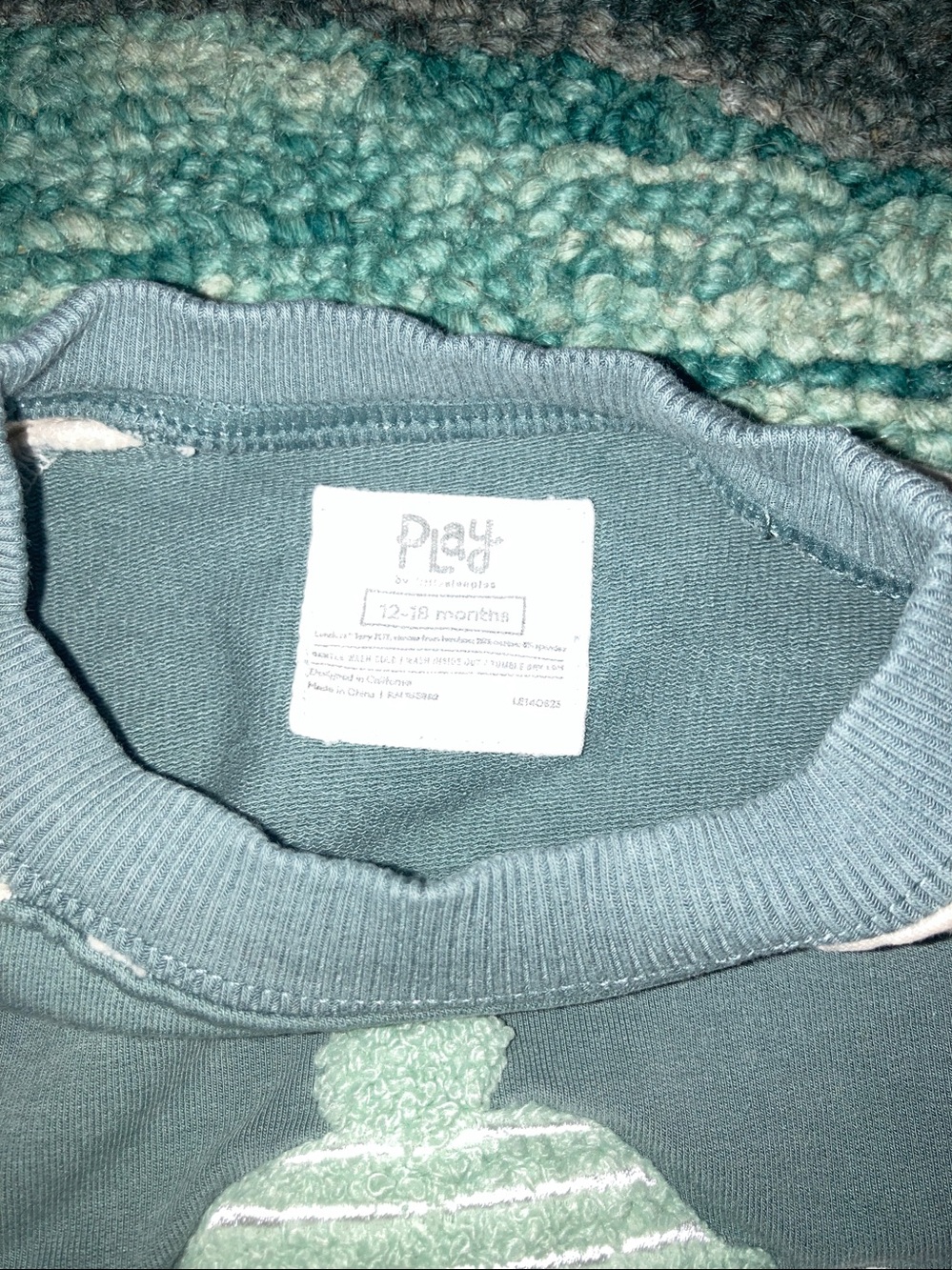 Little Sleepies Cozy Bear Pullover Sweatshirt 12-18 months - Picture 5 of 5